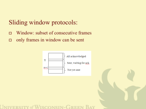 Sliding window