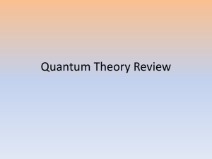 Quantum Theory Review: Atomic Structure & Electrons