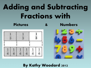Adding and Subtracting Fractions (ppt)