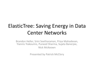 ElasticTree: Energy Saving in Data Center Networks