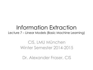 Information Extraction