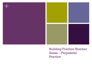 Building Fraction Number Sense