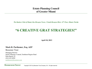 6 Creative GRAT Strategies - Estate Planning Council of Greater