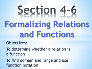 Is the relation a function?