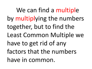 Least Common Multiple