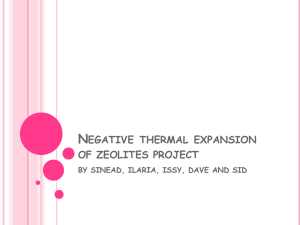 Negative thermal expansion project