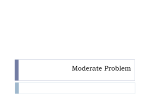 Moderate Problem