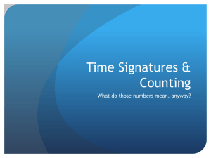 Time Signatures & Counting PowerPoint