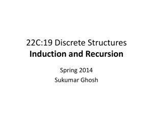 Induction and Recursion