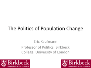 The Politics of Population Change