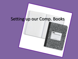 set up comp. books