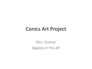 Conics Art Project: Algebra II Pre-AP Requirements