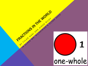 FRACTIONS in the world