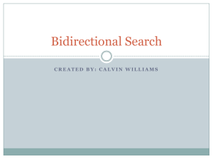 Bidirectional Search