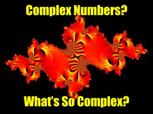 Complex Numbers