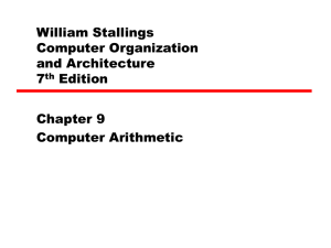 Computer Arithmetic