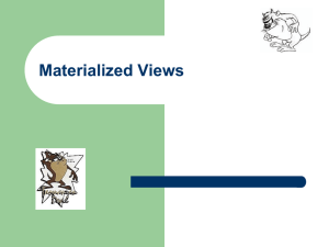 Materialized Views: Database Concepts & Query Rewrite