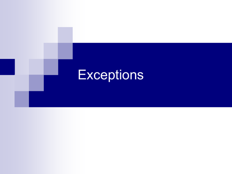 Exceptions