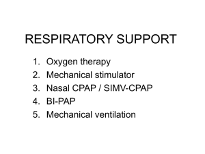 RESPIRATORY SUPPORT
