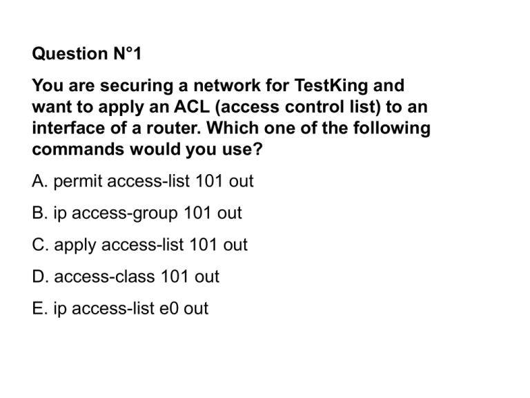 access control list