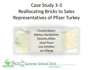 Pfizer Turkey: Sales Territory Reallocation Case Study