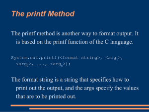 printf