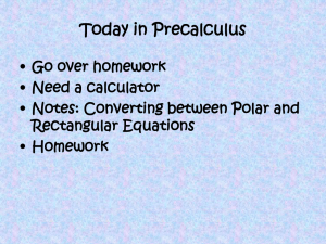Converting between Polar and Rectangular Equations