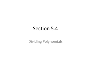 Notes 5.4 - Mercer Island School District