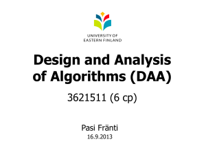 Design and Analysis of Algorithms (DAA) Presentation