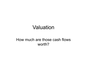 Valuation - Yale School Of Management