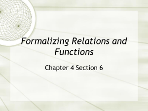 Relations and Functions: Domain, Range, & Notation