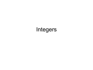 Integer Operations: Adding, Subtracting, Multiplying & Dividing
