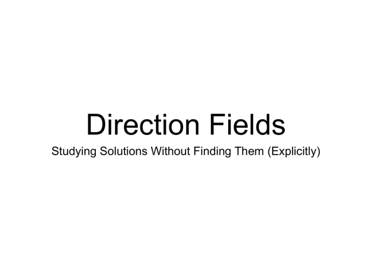 Direction Fields