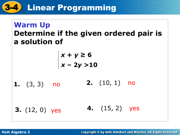 Linear Programming: Maximize Profits & Minimize Costs