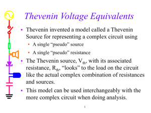 Thevenin's Theorem: Voltage Equivalents & Circuit Analysis