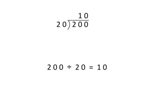 Long Division PowerPoint