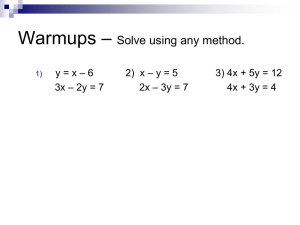 Word Problems