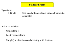 Standard Form: Math Presentation