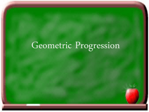 Geometric Progression: Formulas, Examples & Exercises
