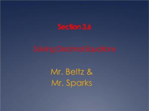 Solving Decimal Equations: A Step-by-Step Guide