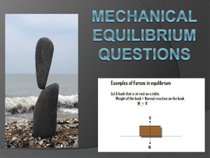 Mechanical Equilibrium Notes: Physics Concepts Explained