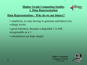 1 Data Representation