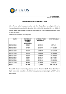 treasury shares buy