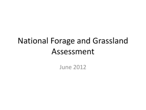 National Forage and Grassland Assessment