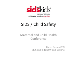 Karen Passey - SIDS / Child Safety