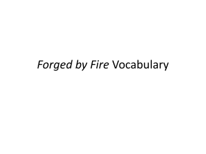Forged by Fire Vocabulary - jaguar-language-arts