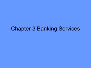Chapter 3 Banking Services