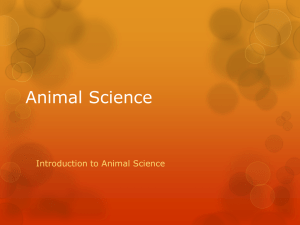 Introduction to Animal Science Powerpoint