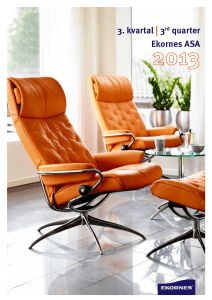 3. kvartal |3rd quarter Ekornes ASA