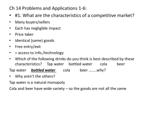 Ch 14 Problems and Applications 1-6: